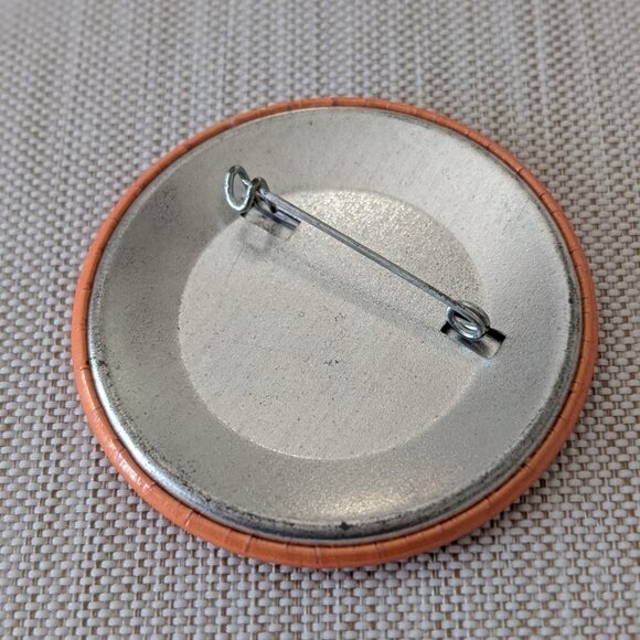 PLONK Robot Drink Button Orange 2.25" Handcrafted Cartoon Cocktail Waiter Fun - Picture 5 of 10